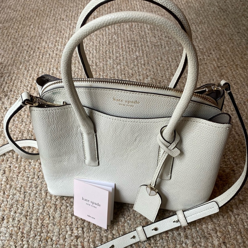 Kate Spade New York Margaux Large Satchel (White)